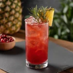 Tomahawk med tequila, triple sec, tranbärsjiuce & ananasjuice