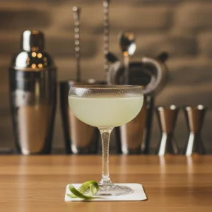 Gypsy No1 med gin, fläderlikör, limejuice & grön chartreuse