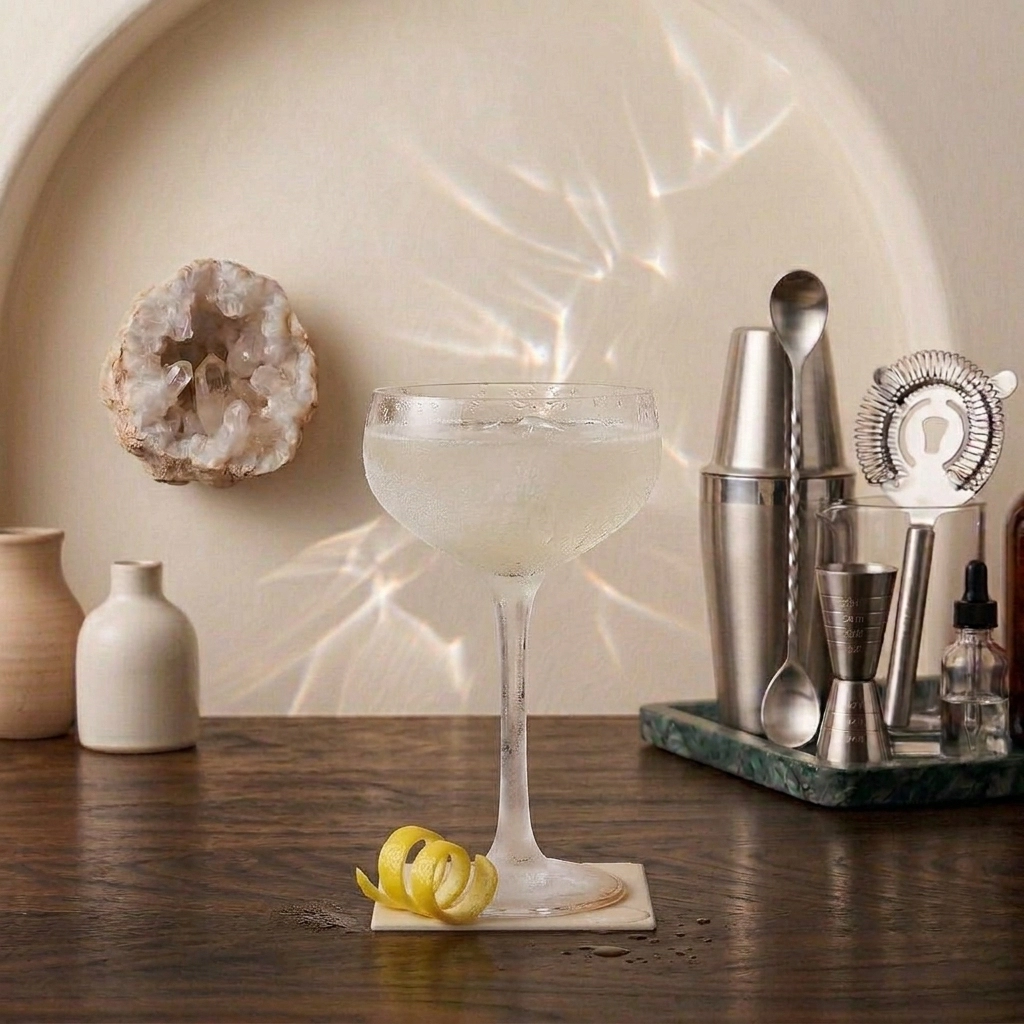 Jack Dempsey med ljus rom, gin, citronjuice, sockerlag & saltlösning