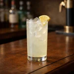 Pernelle med vodka, fläderllkör, poire william likör , citronjuice & soda