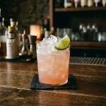 Azalea Margarita med tequila, triple sec, limejuice, ananasjuice & grenadine