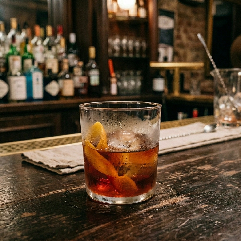 Baltasar & Blimunda med gin, campari, portvin & punt e mes