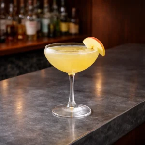 Big Apple Sour Martini med vodka, calvados, äpplejuice, citronjuice & sockerlag