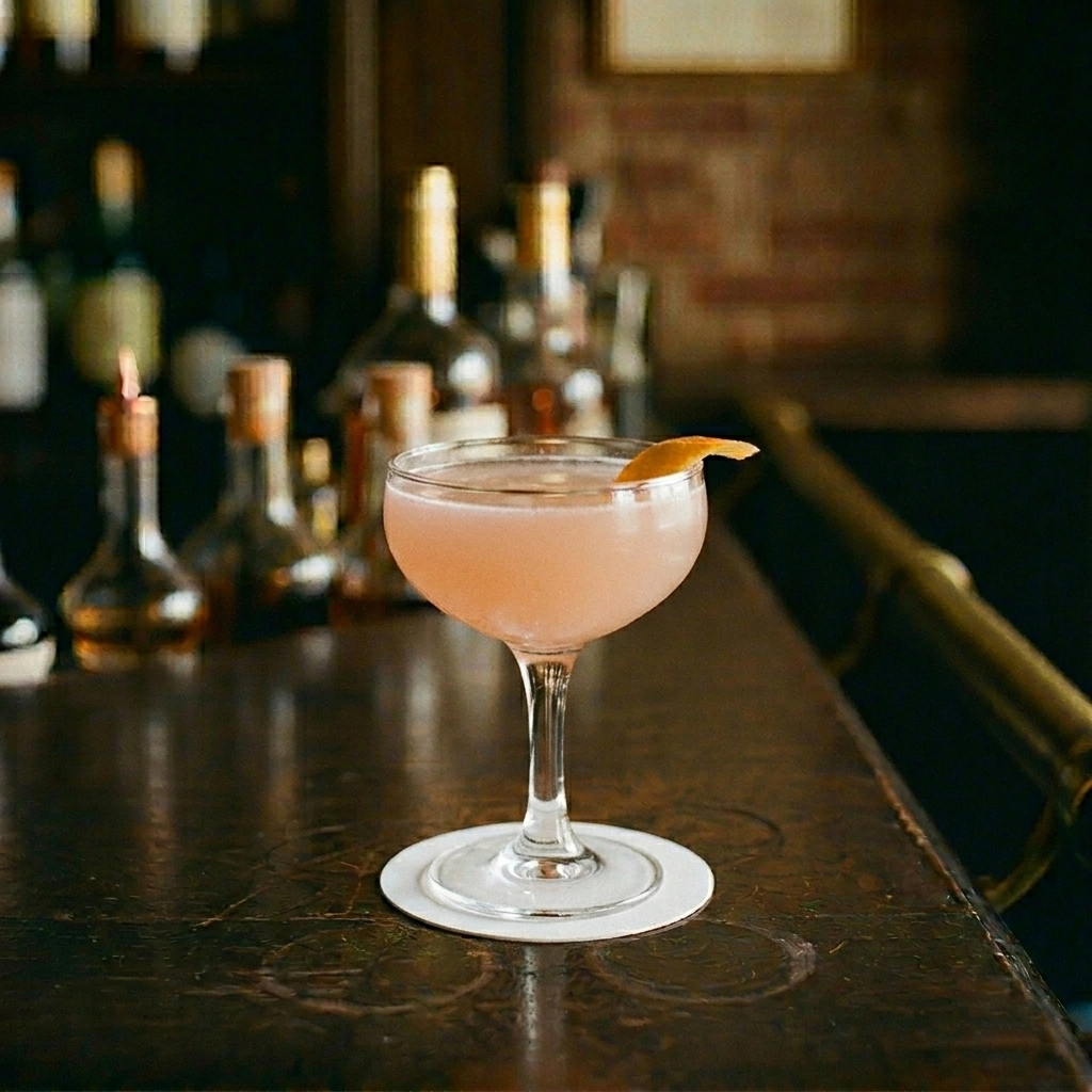 Hemingway Breakfast med ljus rom, absinthe, limejuice, apelsinmarmelad, falernum & aromatiska bitter