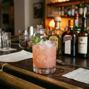 Pinky Gonzalez med tequila, curacao, limejuice, orgeat, agave & grenadine