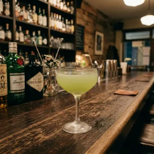 Eastside Gimlet med gin, mynta, limejuice, gurka, sockerlag & sodavatten