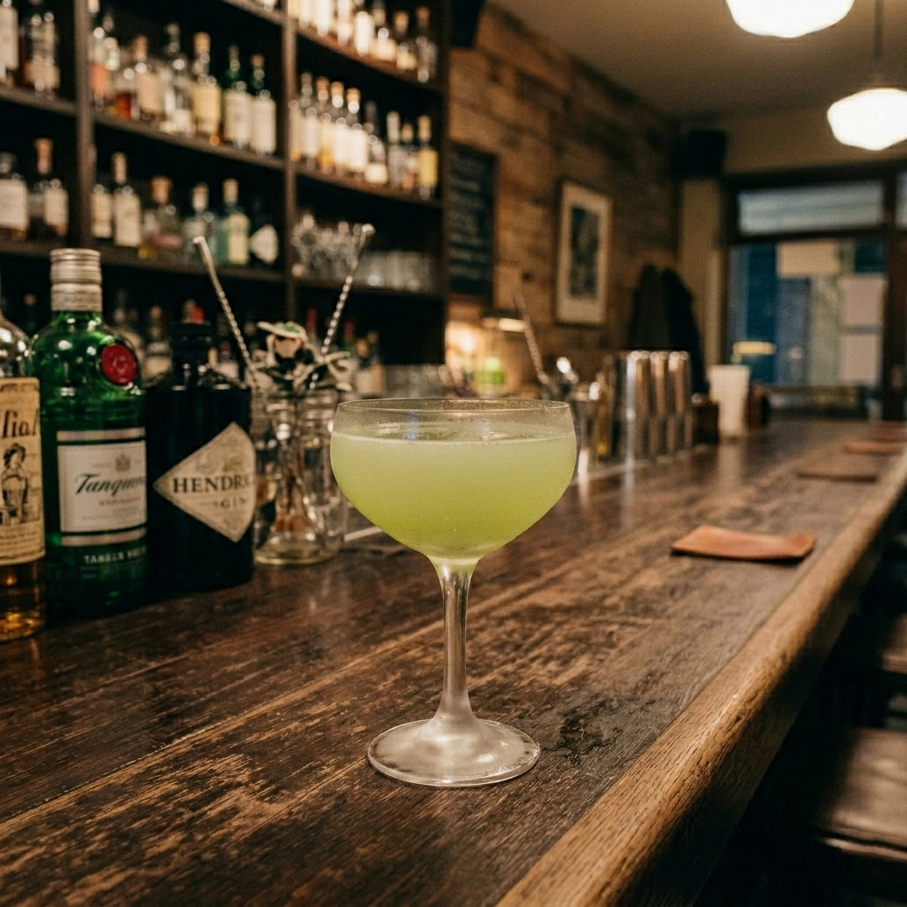 Eastside Gimlet med gin, mynta, limejuice, gurka, sockerlag & sodavatten