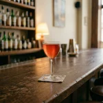 Strawberry Aviation med jordgubbar, gin, marashinolikör & citronjuice