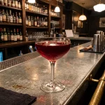 Tartini med vodka, chambord, tranbärsjuice & hallon