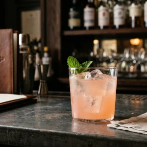 Beach Bum med vodka, cointreau, marashinolikör, päronlikör & grenadine