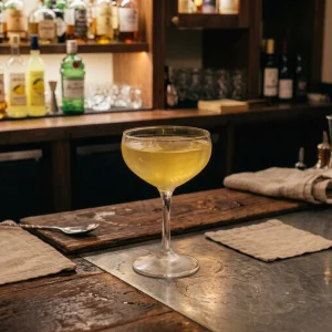 Green Beetle med tequila, limoncello, agave & absinthe