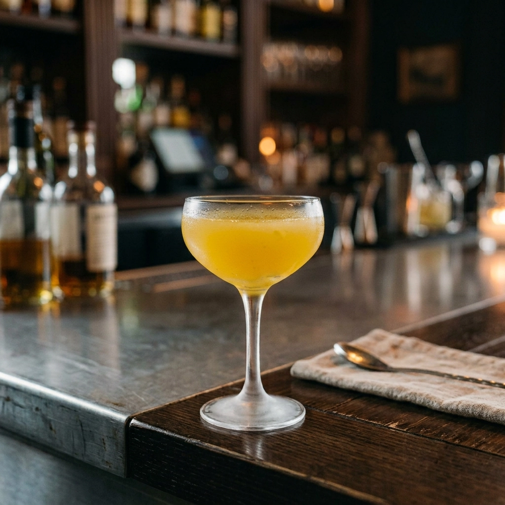 Seaport med mezcal, grön chartreuse, ananasjuice, citronjuice, sockerlag & orange bitters
