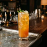 Lost Lake Cocktail med rom, passionsfrukt, limejuice, ananasjuice, campari, marashino