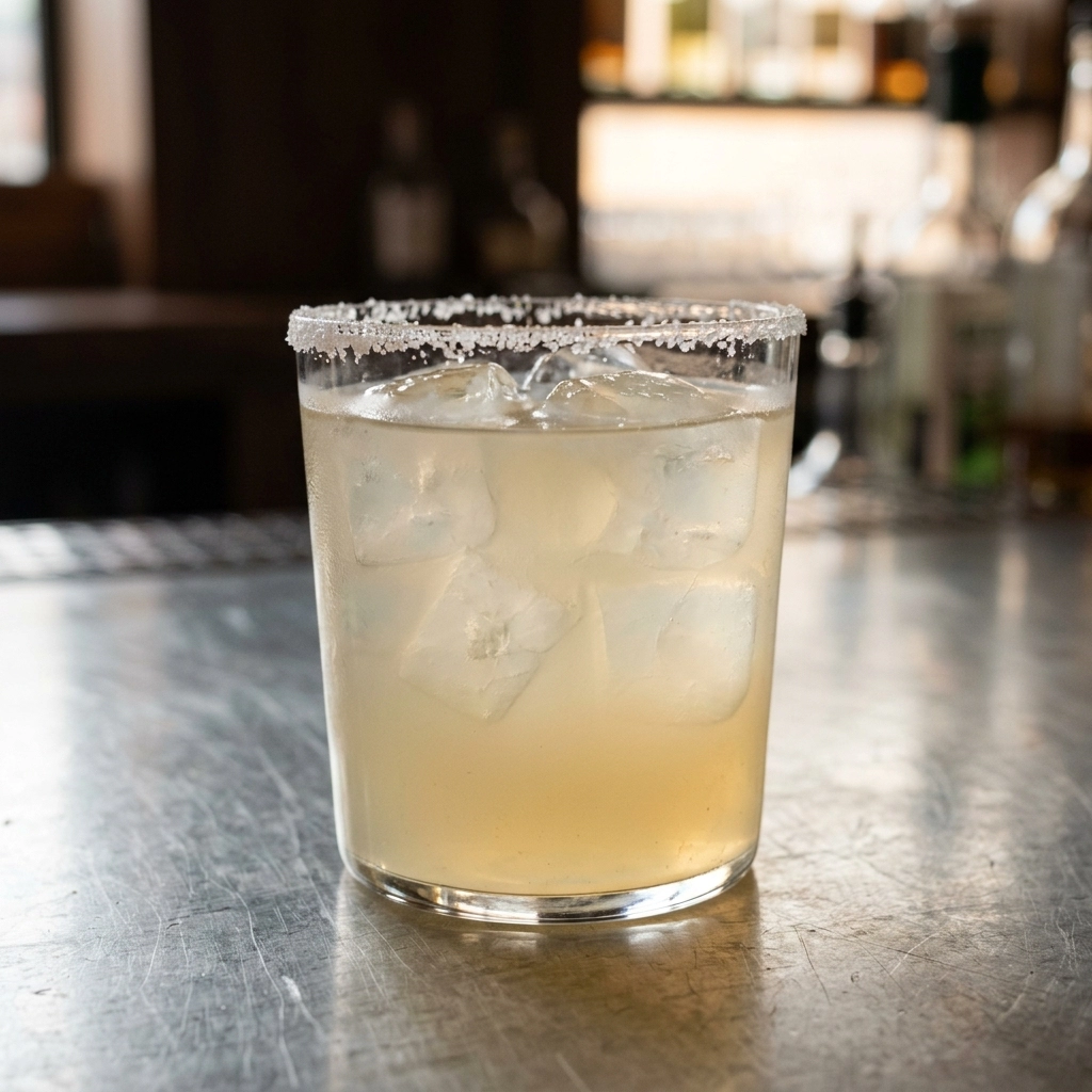 Snake Eyes med mezcal, bananlikör, limejuice, kokosvatten & rörsockerlag