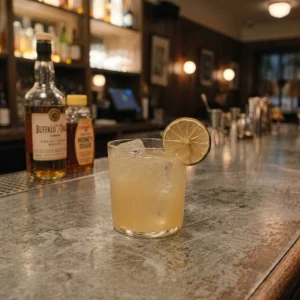 The Grandpa med apple jack, limejuice & honungssockerlag