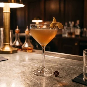 Maximilian Affair med mezcal, st germain, punt e mes & citronjuice