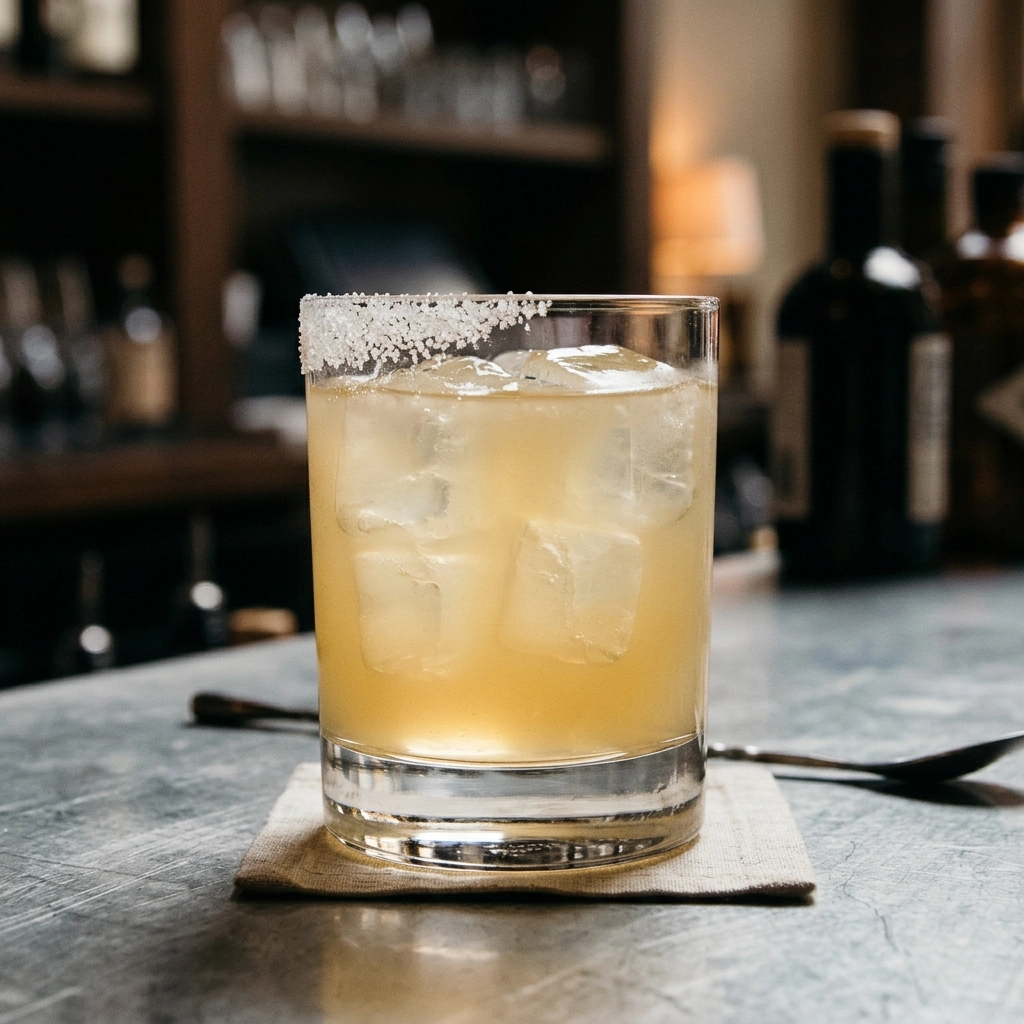 Hot Lips med jalapenotequila, mezcal, citronjuice, ananasjuice, vaniljsockerlag, rörsockerlag & salt
