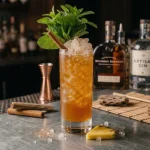 Iron Ranger med bourbon, ananas, citron, falernum, sockerlag & angostura bitter