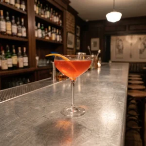 Lucien Gaudin med gin, campari, cointreau & torr vermouth