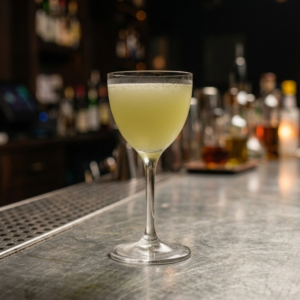 Nuclear Daiquiri med jamaikansk overproof rom, grön chartreuse, falernum & limejuice