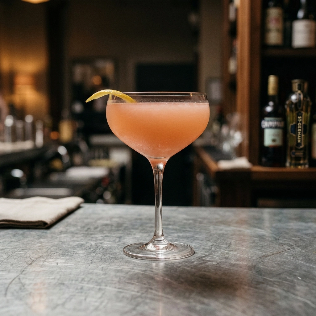 Old Friend med gin, grapefruktjuice, campari & st germain