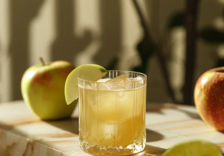 Apple Business med gin, äpplejuice, limejuice & honung