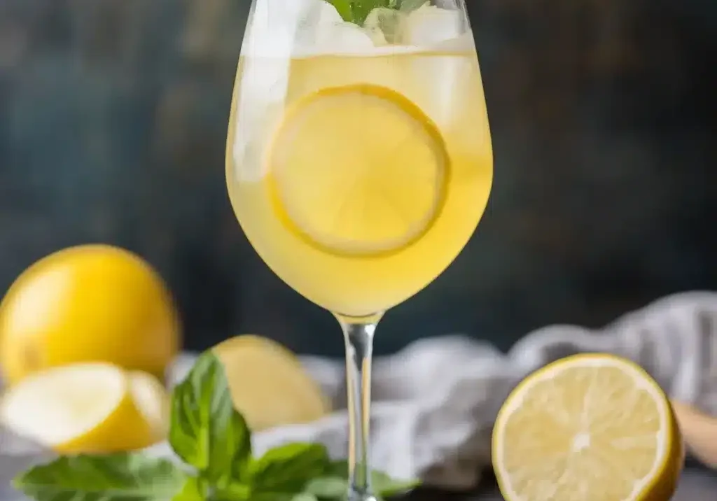 Limoncello Spritz med limoncello, prosecco & soda