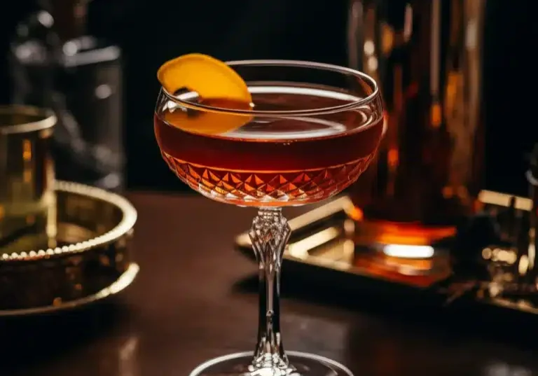 Martinez med gin, söt vermouth, maraschino