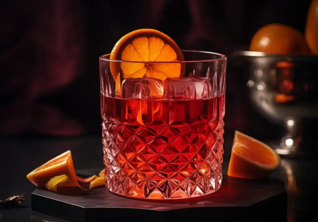 Mezcal Negroni med mezcal, campari & vermouth