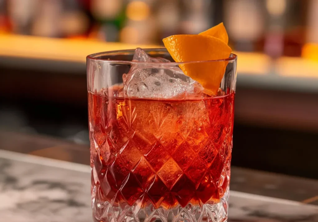 Negroni Sbagliato med Campari, söt vermouth & prosecco