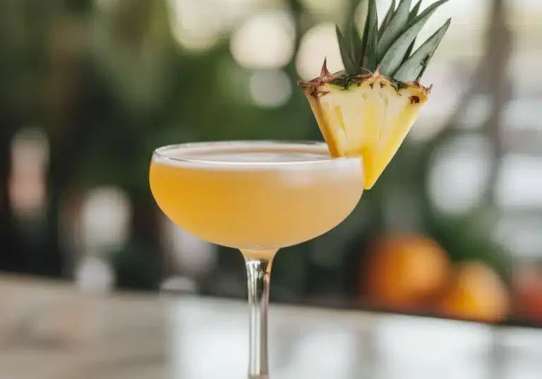 The Honolulu görs med gin, ananas, apelsin, citron, sockerlag & bitter